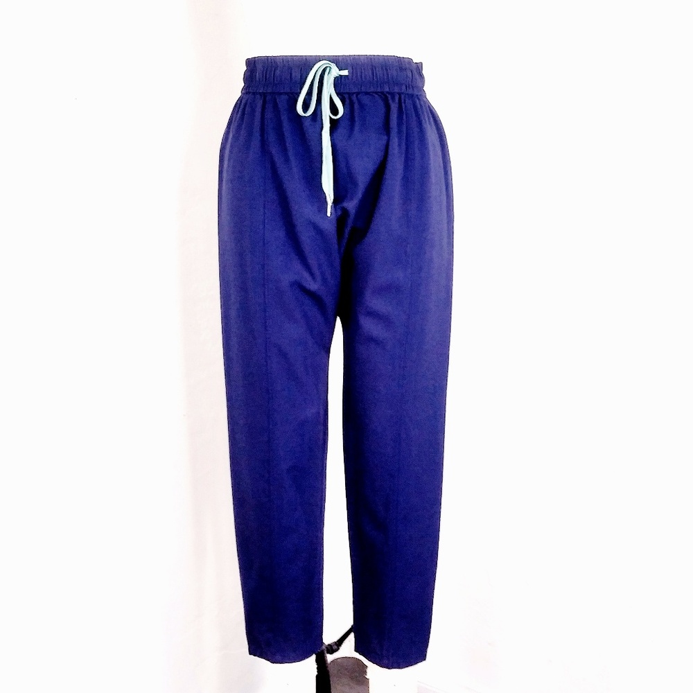 Suno Wool Drop Crotch Casual Drawstring Pants - Picture 1 of 7